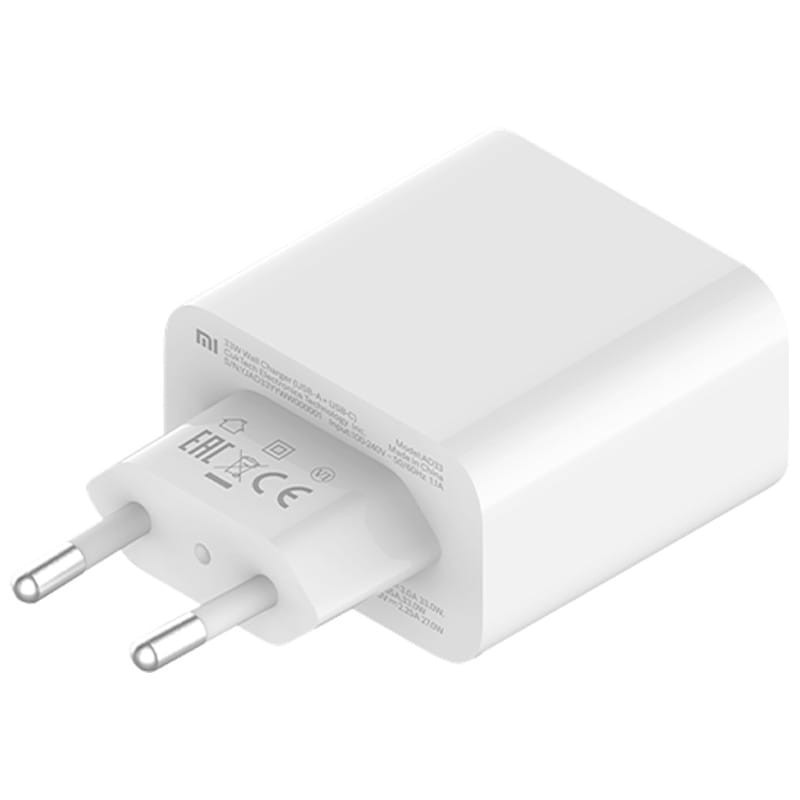 Carregador Xiaomi Mi 33W Wall Charger Dual USB-A/USB-C - Image 2