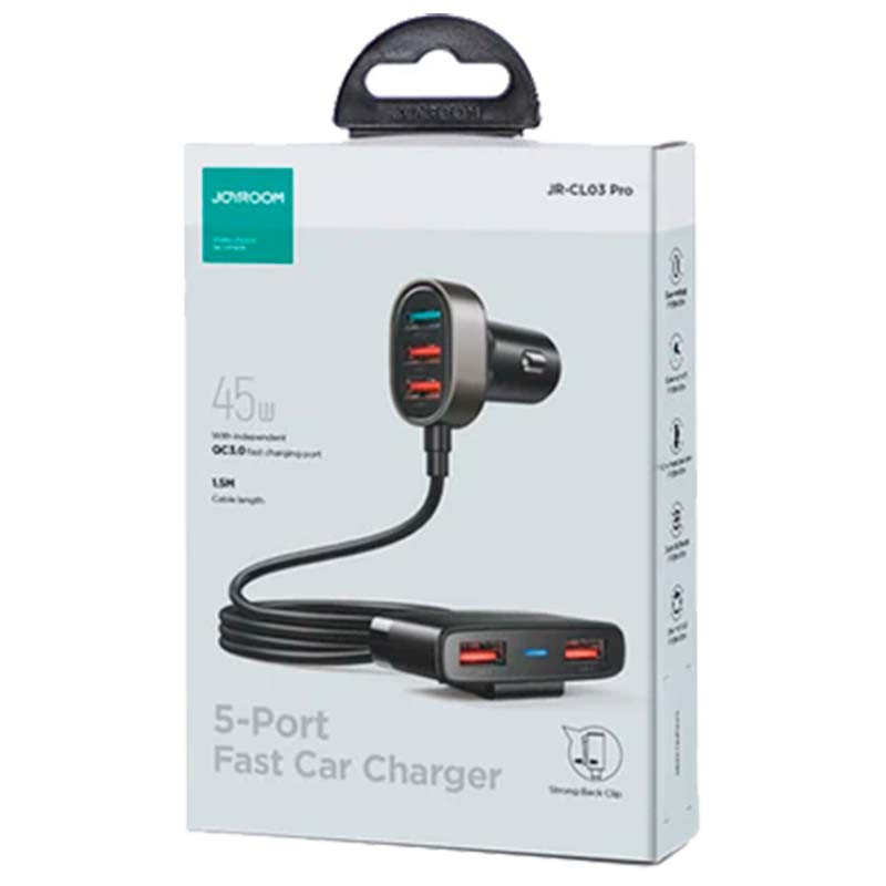 Carregador de carro Joyroom JR-CL03 Pro 45W 4xUSB-A + 1xUSB QC 3.0 - Image 2