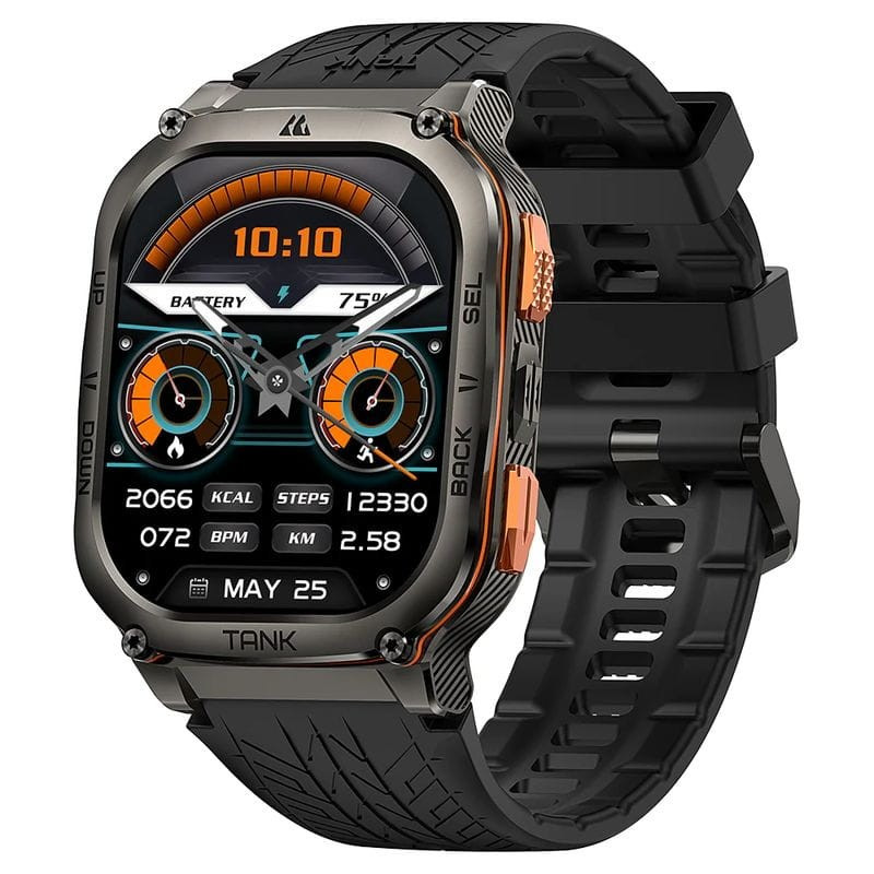 Smartwatch Kospet Tank M3 Ultra AMOLED GPS Militar 15 Dias Preto - Image 2