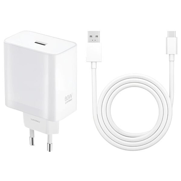 Oppo SuperVooc 80W + Cabo Tipo C - Carregador para Smartphone