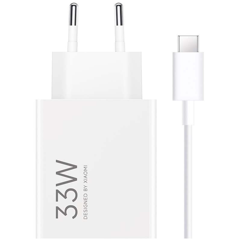 Xiaomi 33W HyperCharge Combo USB Tipo-A Branco - Carregador + Cabo