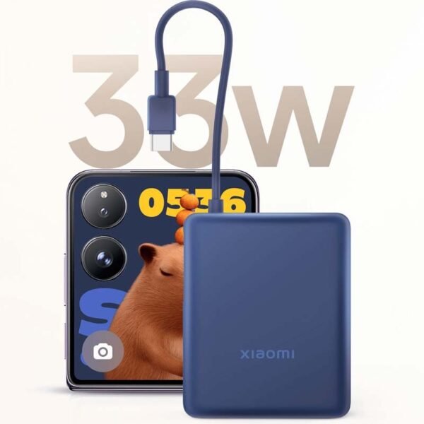 Xiaomi 33W Power Bank 10000mAh (Cabo Integrado) Castanho - Image 3