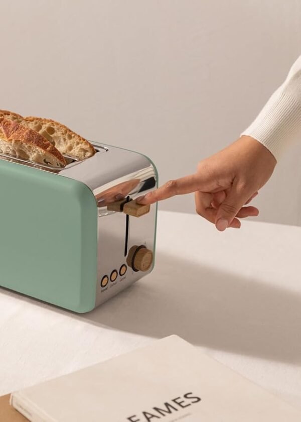 Torradeira Retro Create Toast 2 ranhuras XL 1500W Verde - Image 4