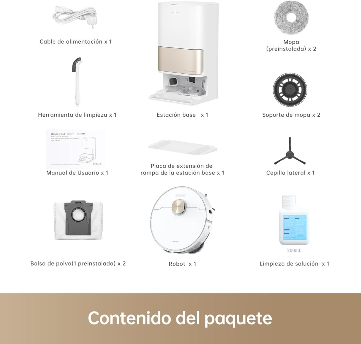 Limpeza Profunda Automática Dreame L10 S Pro Ultra Heat Branco - Image 8