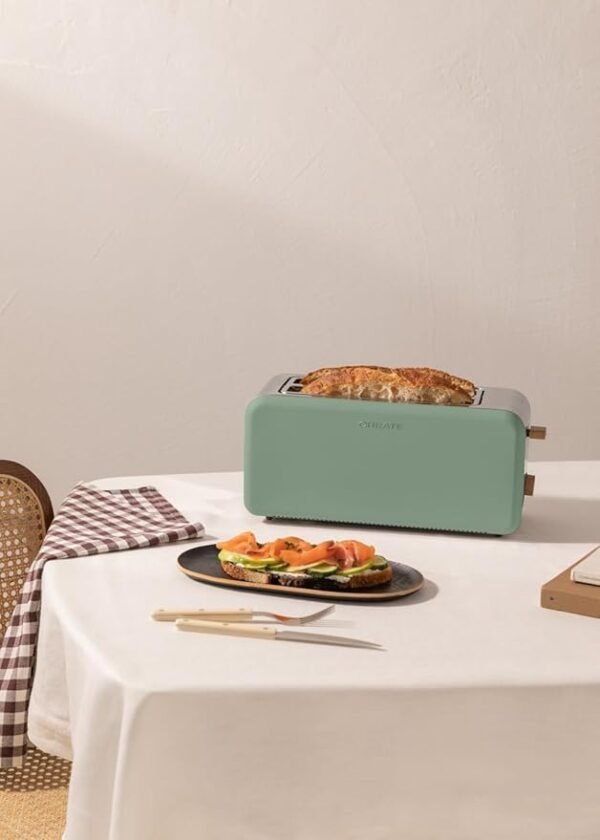 Torradeira Retro Create Toast 2 ranhuras XL 1500W Verde - Image 6