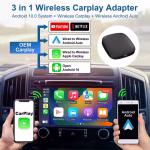 Box adaptador Wireless Carplay e Android 13 / 2+16GB Wi-Fi 6 - Image 4