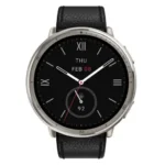 Amazfit Active 2 Pulseira em pele Preto - Relógio inteligente com GPS