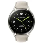 Xiaomi Watch 2 Smartwatch Gris Titânio com Bracelete de Couro Branco - Image 2