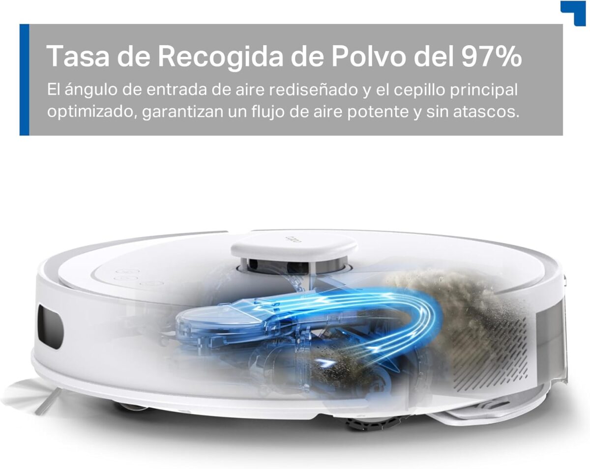 Aspirador Robô TP-Link Tapo RV30 Max Plus – 5300Pa Mopa, Filtro HEPA, Estação Automática e Wi-Fi Branco - Image 5