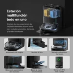 Robot Aspirador Roborock QV 35A com 8000Pa e Mopas Giratórias Duplas Eleváveis Preto - Image 7