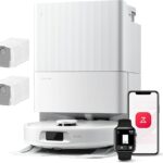 Robot Aspirador Roborock QV 35A com 8000Pa e Mopas Giratórias Duplas Eleváveis Branco