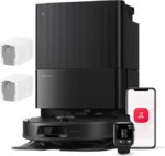 Robot Aspirador Roborock QV 35A com 8000Pa e Mopas Giratórias Duplas Eleváveis Preto