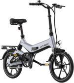 Bicicleta Elétrica HITWAY BK2 Bicicleta Elétrica Dobrável 16” Cinzenta