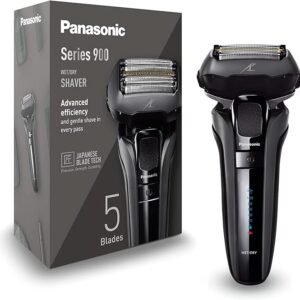 Panasonic Series 900 ES-LV6U – Máquina de Barbear Elétrica Profissional com Estojo em Couro