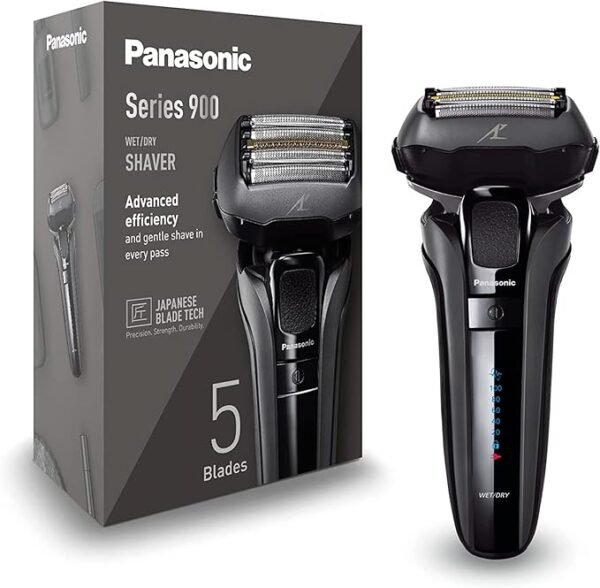 Panasonic Series 900 ES-LV6U – Máquina de Barbear Elétrica Profissional com Estojo em Couro