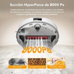 Robot Aspirador Roborock QV 35A com 8000Pa e Mopas Giratórias Duplas Eleváveis Branco - Image 9