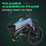 Bicicleta Elétrica HITWAY BK2 Bicicleta Elétrica Dobrável 16” Cinzenta - Image 6