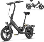 Bicicleta Elétrica Dobrável HillMiles Mile 1 – 250W, 36V 10.4Ah, 60km Autonomia, Rodas 14″