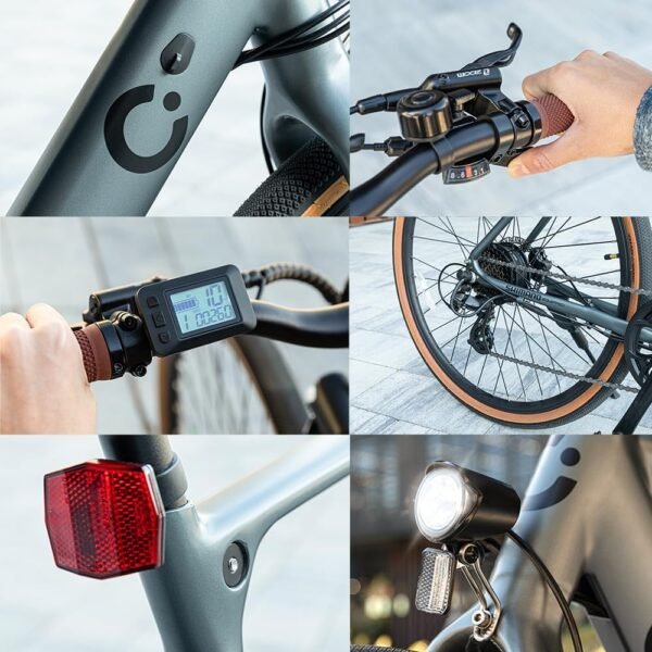 Bicicleta Elétrica Cecotec, Rodas de 28", até 70-90 Km de autonomia - Image 7
