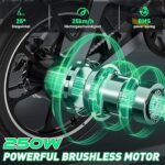 Bicicleta Elétrica HITWAY BK2 Bicicleta Elétrica Dobrável 16” Cinzenta - Image 2