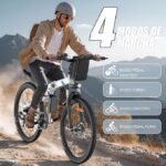 Bicicleta Elétrica Dobrável AOIHO M26-2 | 250W | 70km Autonomia | 21V - Image 4