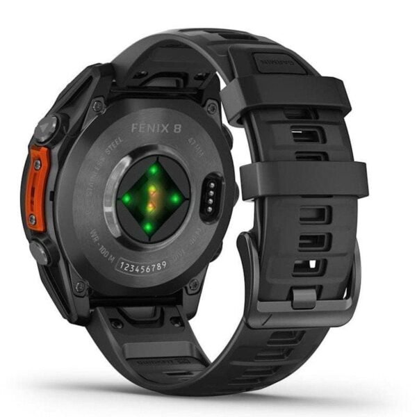 Garmin Fenix ​​​​​​8 AMOLED 47mm Aço Preto - Image 4