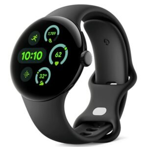 Google Pixel Watch 3 WiFi 4G 41mm Smartwatch Caixa Alumínio Preto Mate e Bracelete Desportiva Obsidiana