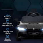 BMW M4 12V Preto — Carro Elétrico Infantil com Controlo Remoto 2.4 GHz - Image 2