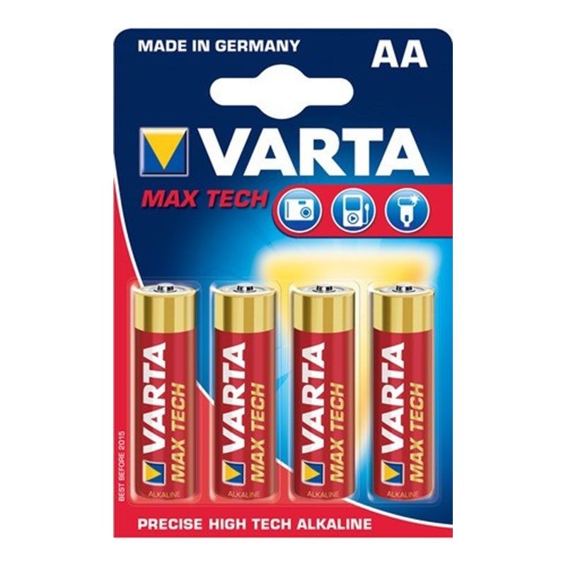 Pack 4x Pilhas Varta AA Long Life Max Power LR06