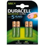 Pack 4x AAA Recarregável Duracell 850 mAh HR03-A