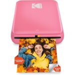 Kodak Step Rosa — Impressora Portátil 2×3″ ZINK, Bluetooth/NFC, até 25 fotos por carga