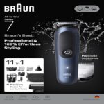 Braun Série 7 Multifunções — Aparador 12-em-1, Corpo e Rosto, 100 min, à Prova de Água - Image 3