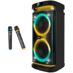 Phoenix RumbleBoss – Coluna Bluetooth Portátil 80 W RMS, Bateria 4000 mAh, Função Karaoke