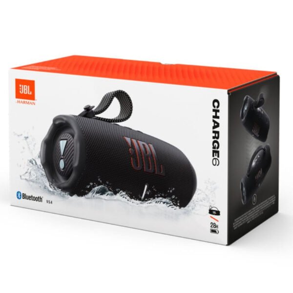 JBL Charge 6 Preto – Coluna Bluetooth Portátil IP68 45 W, Até 28 Horas de Autonomia - Image 8