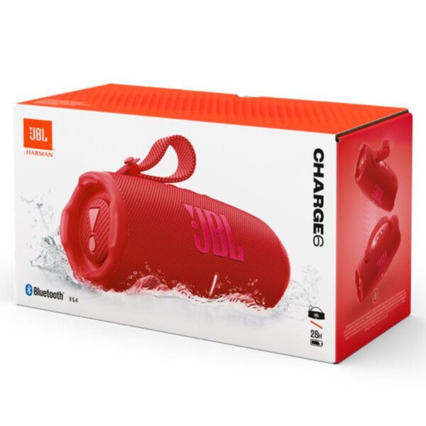 JBL Charge 6 Vermelho – Coluna Bluetooth Portátil IP68 45 W, Até 28 Horas de Autonomia - Image 8