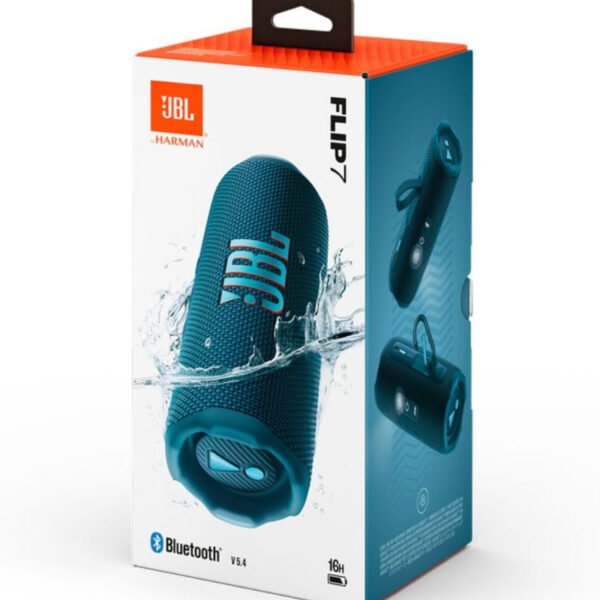 JBL Flip 7 Azul – Coluna Bluetooth Portátil IP68 35 W, Até 16 Horas - Image 10