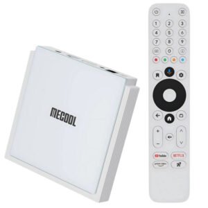 Mecool KM2 Plus Deluxe — TV Box Android 11, 4 GB / 32 GB, Certificado Netflix, S905X4-J, WiFi 6