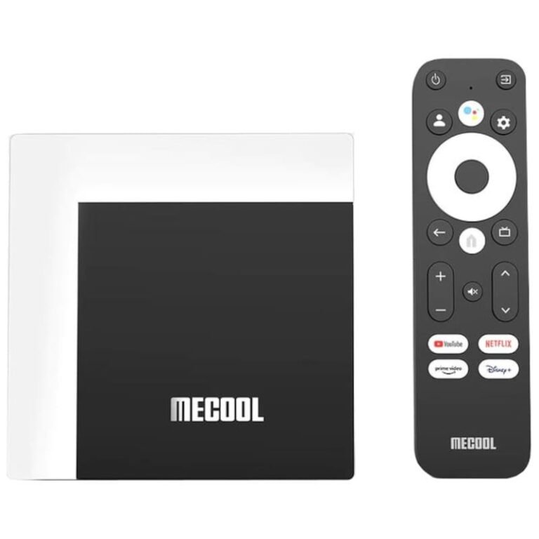 Mecool KM7 Plus — Google TV, 2GB/16GB, 4K HDR (AV1), Amlogic S905Y4, Wi-Fi AC, BT 5.0