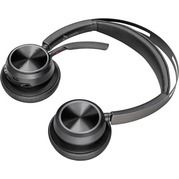Headset Sem Fios Poly Voyager Focus 2 ANC Bluetooth USB-C Preto com Base de Carregamento - Image 6