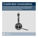 Headset Sem Fios Poly Voyager Focus 2 ANC Bluetooth USB-C Preto com Base de Carregamento - Image 2