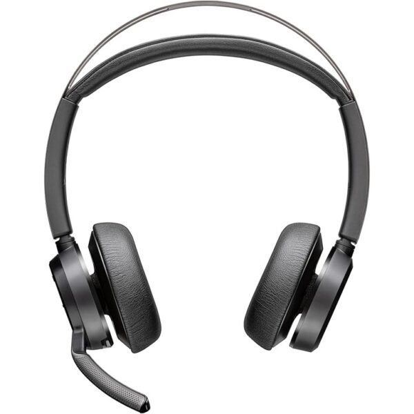 Headset Sem Fios Poly Voyager Focus 2 ANC Bluetooth USB-C Preto com Base de Carregamento