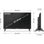 Televisor Sharp 24HA1205E, 24″ HD Ready LED, 3× HDMI, 2× USB, DVB-T/T2/C/S/S2, Preto - Image 4
