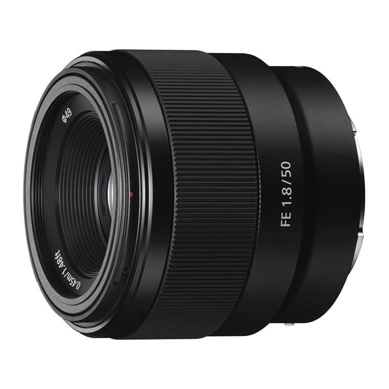 Objectiva Sony FE 50 mm f/1.8, Montagem E, Leve e Compacta, 49 mm