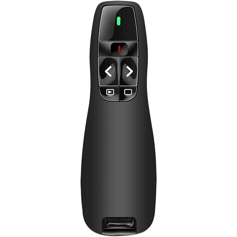 Apresentador Sem Fios USB 2,4 GHz – Presenter com Ponteiro Laser Vermelho e Alcance até 15 m