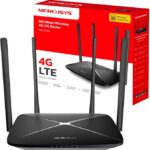 Mercusys MB115-4G — Router 4G LTE N300 Wi-Fi, até 300 Mbps, 2 Antenas Externas, 4 Portas LAN, SIM Plug & Play