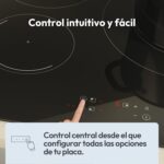 Candy CI633C/E14U — Placa de Indução 3 Zonas, 60 cm, 9 Níveis de Potência, Booster, Comandos Centrais, 7,2 kW, Preto - Image 5