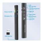 Apresentador Sem Fios Golden Security T6 – Ponteiro Laser Vermelho, 2.4GHz, USB Plug & Play, Alcance 15 m - Image 2