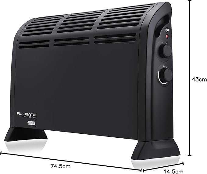Aquecedor Elétrico Rowenta Vectissimo II CO3030F1 – 2000 W, Convector Silencioso, Termóstato Ajustável, 3 Níveis de Potência - Image 2
