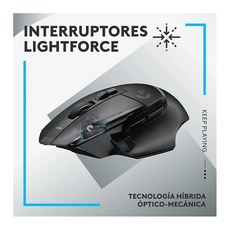 Rato Gaming Logitech G502 X LIGHTSPEED — Sem Fios, Sensor HERO 25K, RGB, Preto - Image 2