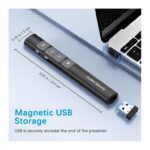 Apresentador Sem Fios Golden Security T6 – Ponteiro Laser Vermelho, 2.4GHz, USB Plug & Play, Alcance 15 m - Image 5